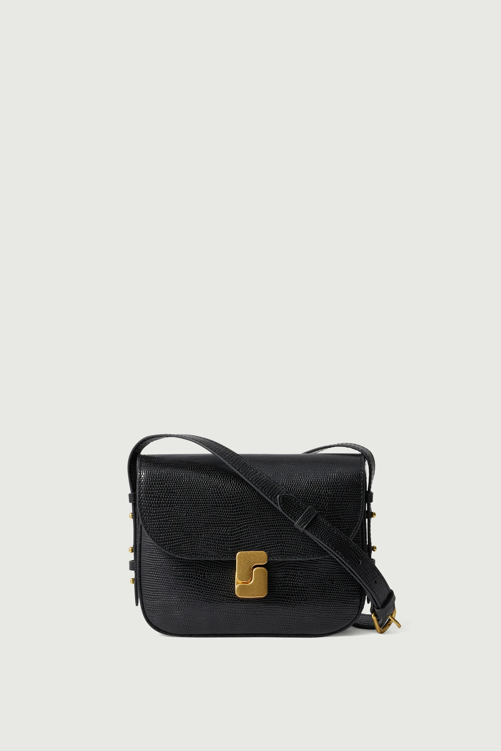 SAC BELLISSIMA MINI NOIR LÉZARD – Image 2