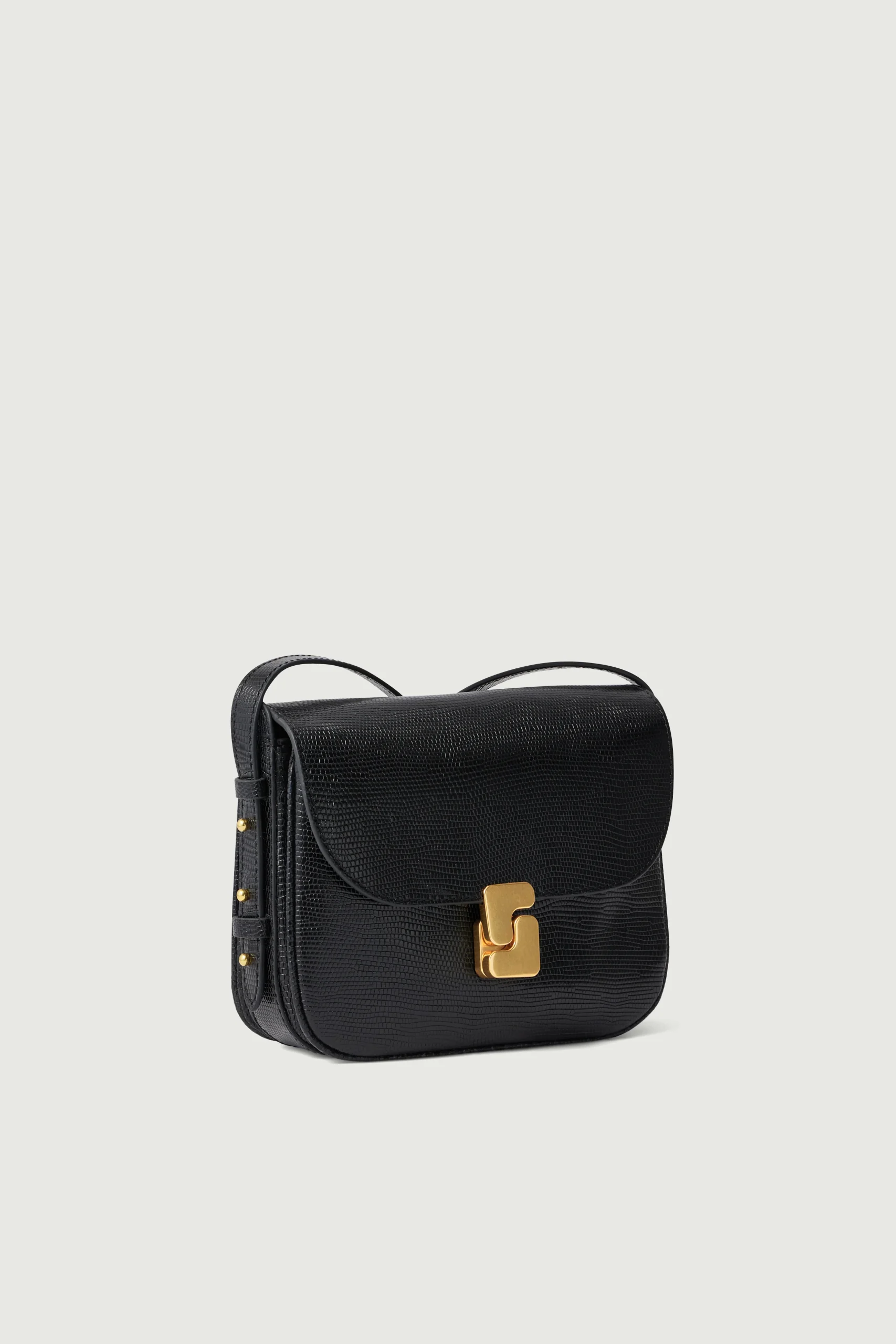 SAC BELLISSIMA MINI NOIR LÉZARD – Image 3