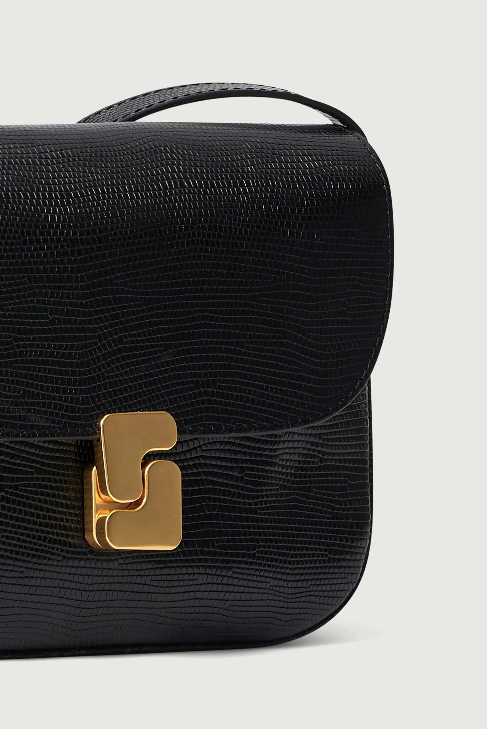 SAC BELLISSIMA MINI NOIR LÉZARD – Image 4