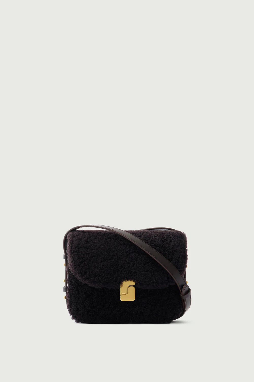 SAC BELLISSIMA MINI MARRON SHEARLING