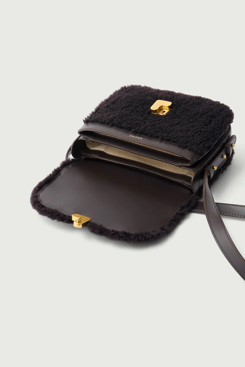 SAC BELLISSIMA MINI MARRON SHEARLING – Image 6