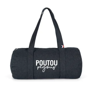 Sac Polochon Poutou Pegous Denim Blanc
