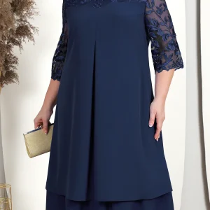 Robe de banquet taille plus pour femmes | Midi