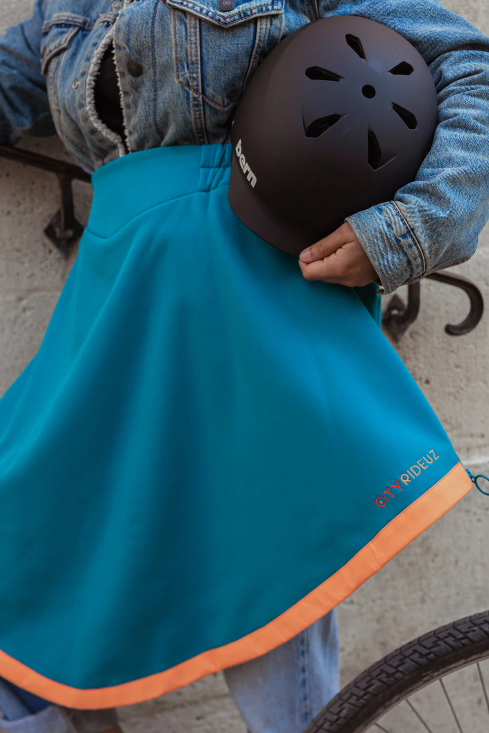 Sur-jupe Vélo d'Hiver Imperméable et Molletonnée - Holly – Image 5