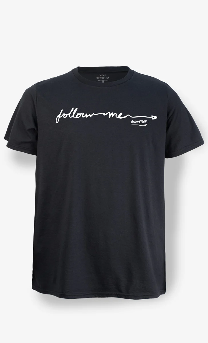 T-Shirt Homme Noir - Follow