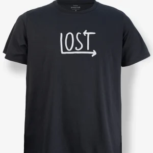 T-Shirt Homme Noir - Lost