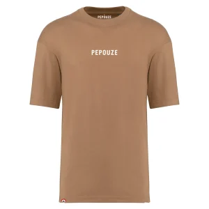 Tee-Shirt Adulte Oversize Pepouze Mocha Blanc