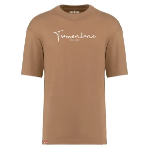 Tee-Shirt Adulte Oversize Tramontane Mocha Blanc