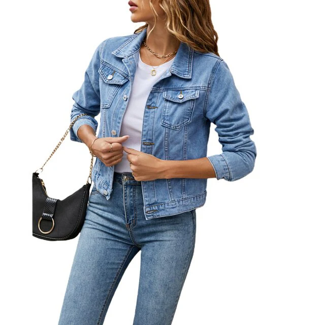 Veste en jean décontractée pour femmes | Chaude – Image 4