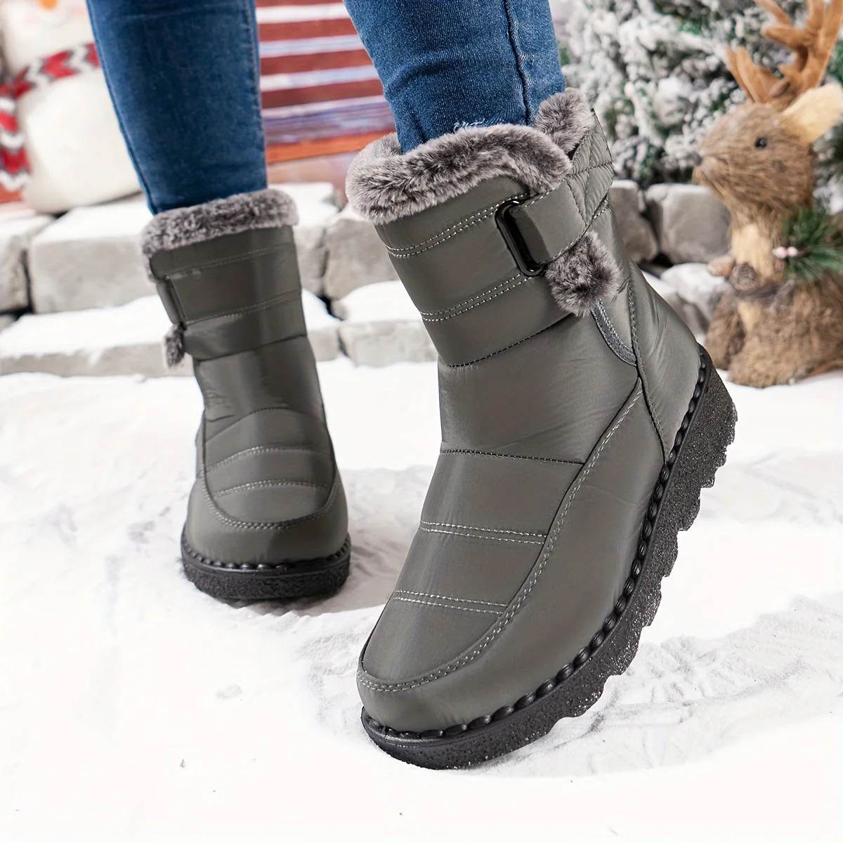 Bottes de neige chaudes et douillettes pour femmes | Imperméables – Image 7
