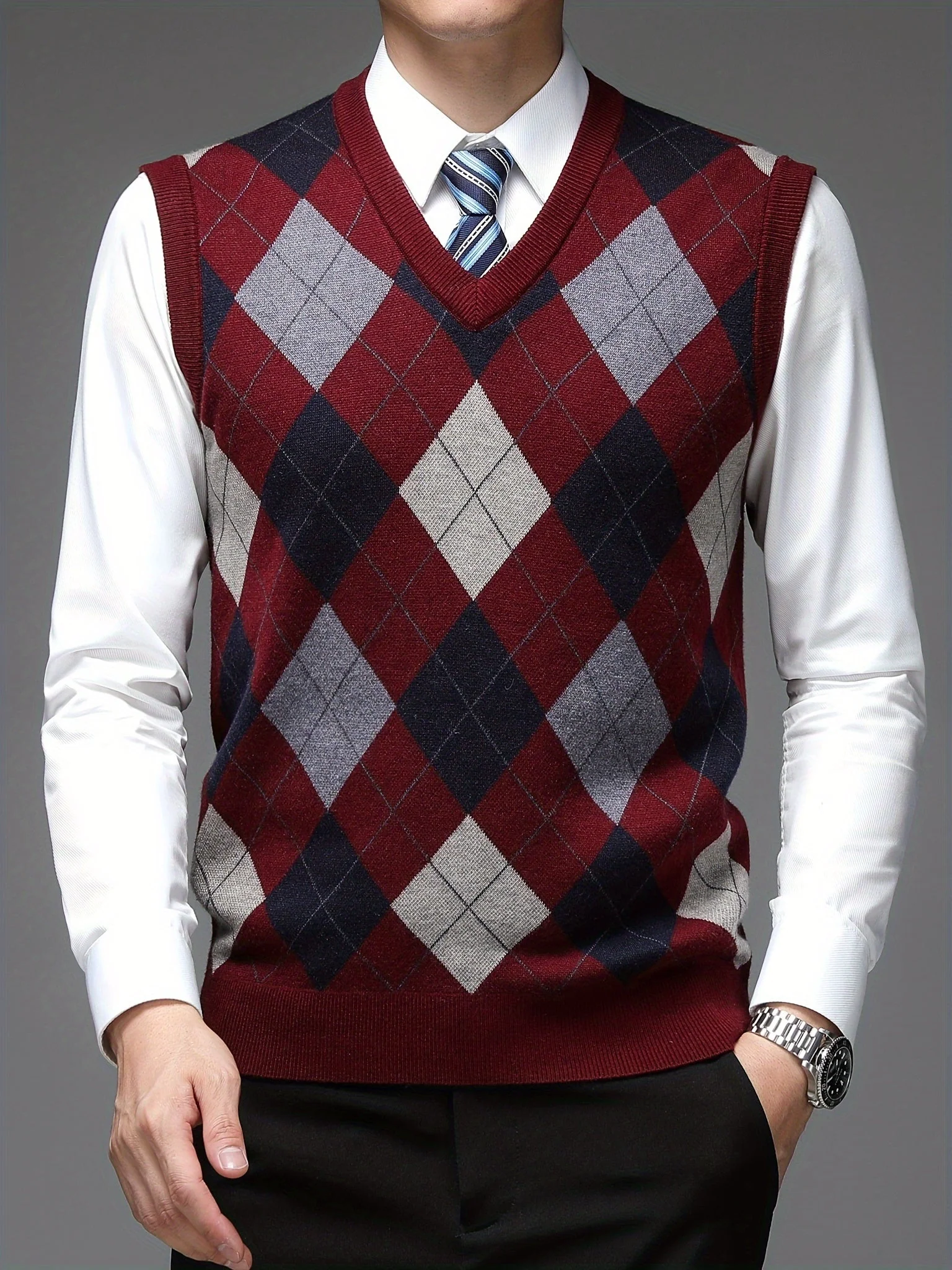 Arlan - Pull à carreaux – Image 6