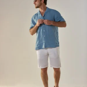 Bermuda en lin blanc Mercado Jaqk