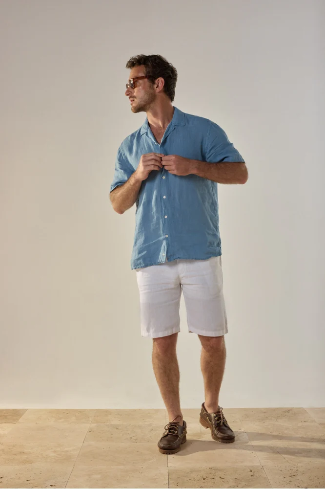 Bermuda en lin blanc Mercado Jaqk