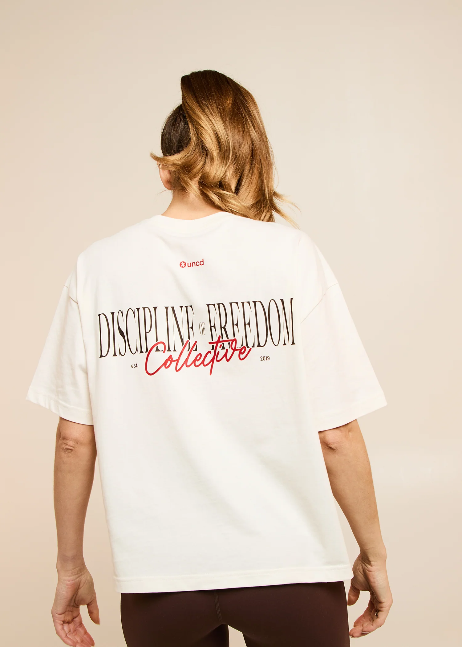 T-shirt Oversize Boxy Oat – Image 2