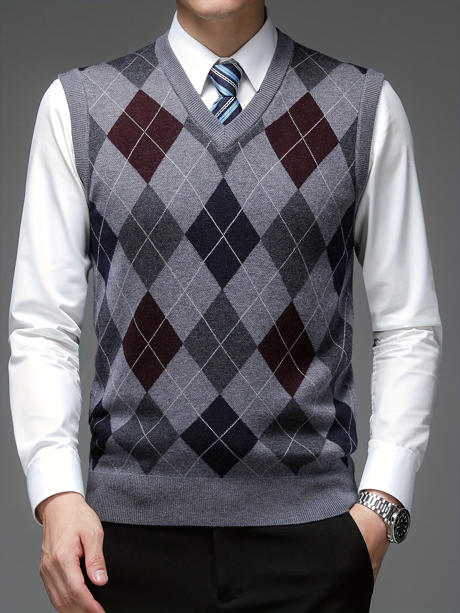 Arlan - Pull à carreaux – Image 4