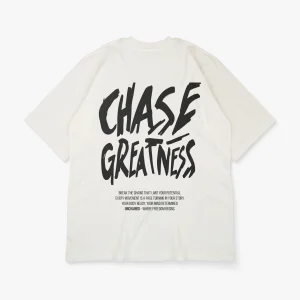 T-SHIRT OVERSIZE CHASE MIXTE Beige