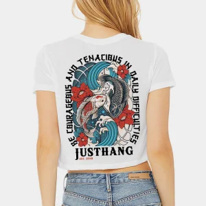 JUST HANG - Crop Top "Koi Carp"