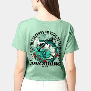 JUST HANG - Crop Top "Hammerhead Shark"