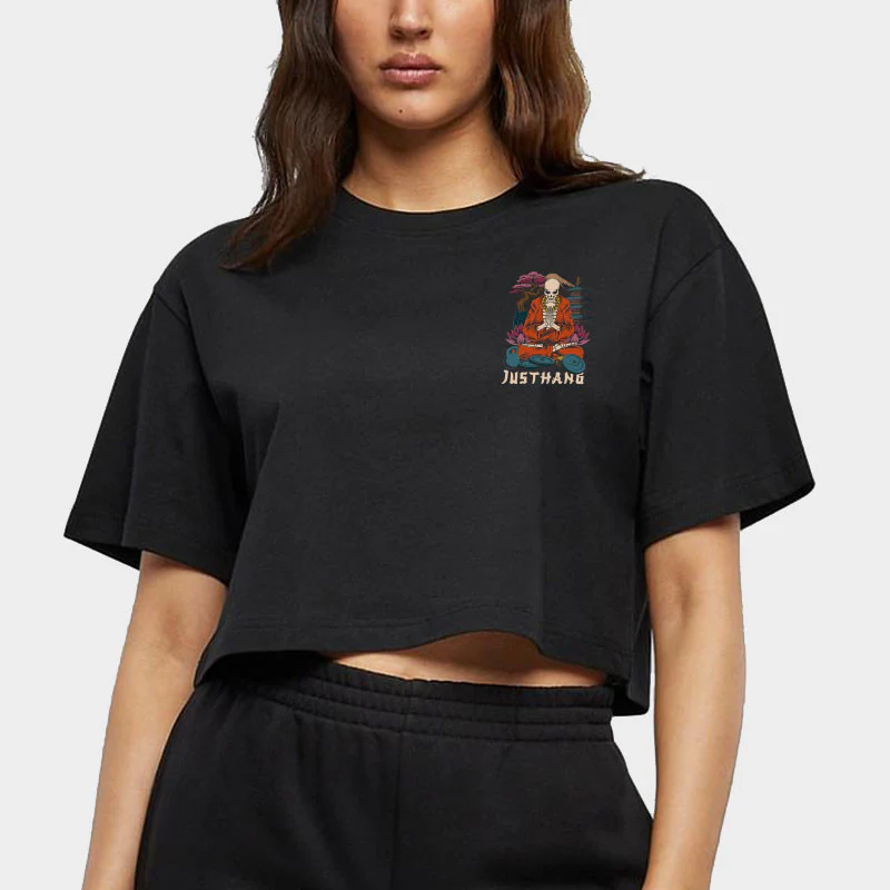JUST HANG - Crop Top "Positive Thoughts" – Image 3