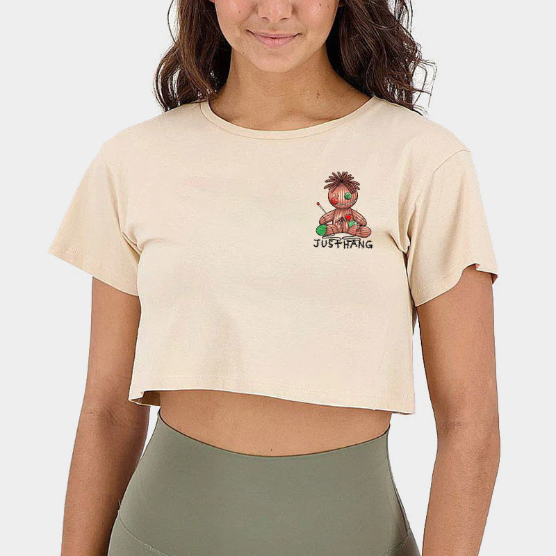 JUST HANG - Crop Top "Master of your decisions" – Image 3