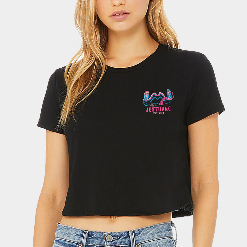 JUST HANG - Crop Top "The Monkey of Wisdom" – Image 3