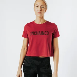 CROP TOP GLIDE cherry red