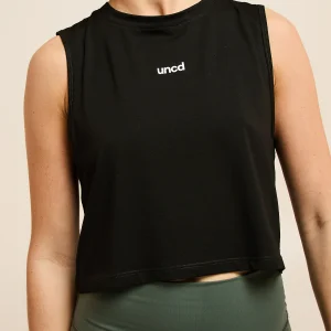 Muscle Crop Tank Black