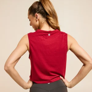Muscle Crop Tank Magma Red