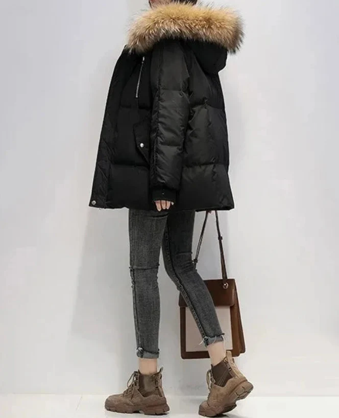 Manteau bouffant à capuche pour femme | Hiver – Image 2