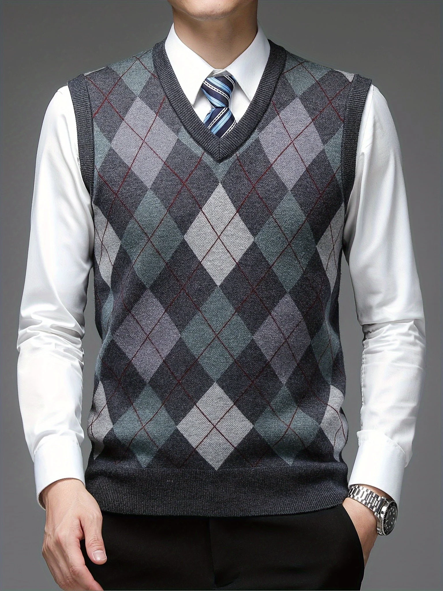 Arlan - Pull à carreaux – Image 7