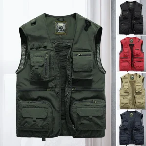 Gilet utilitaire tactique pour hommes | Sans manches