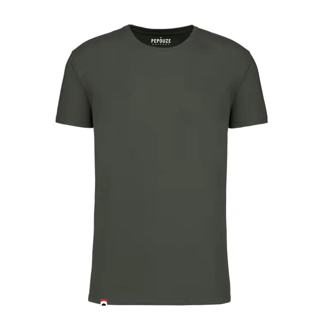 Tee-Shirt Adulte Tu tires ou tu plaques Kaki Blanc – Image 3