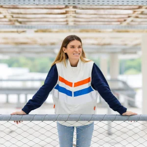 Veste vélo réfléchissante - Couleur Ecru