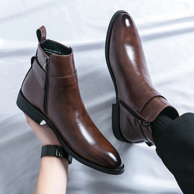 Bottes en cuir élégantes pour hommes | Confort – Image 7
