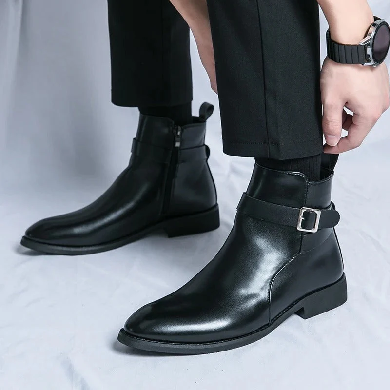 Bottes en cuir élégantes pour hommes | Confort