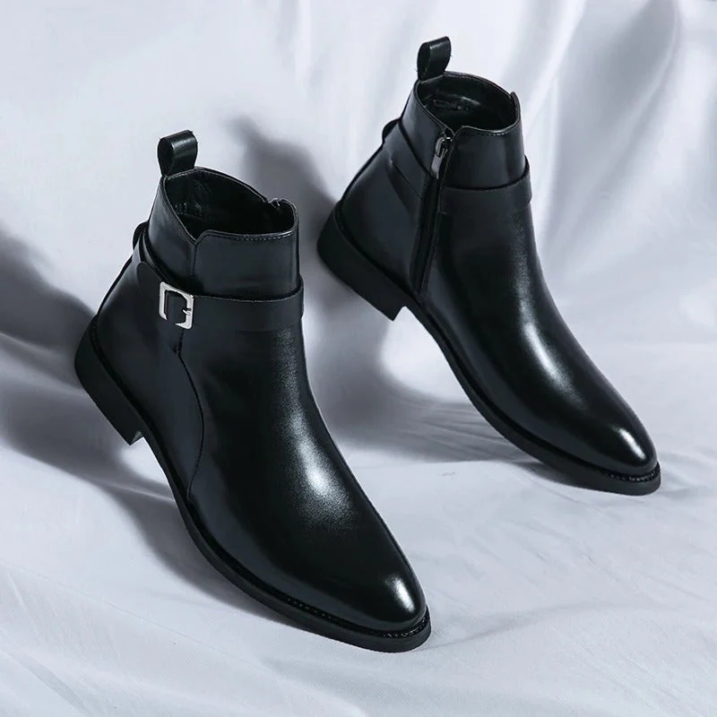 Bottes en cuir élégantes pour hommes | Confort – Image 5