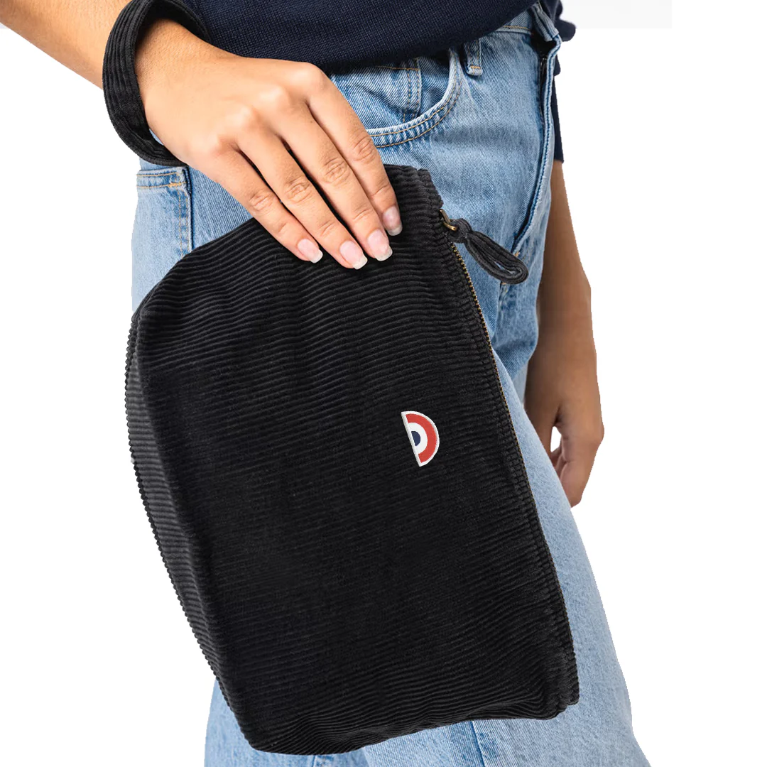 Pochette Velours Arc-en-Ciel Noir – Image 3