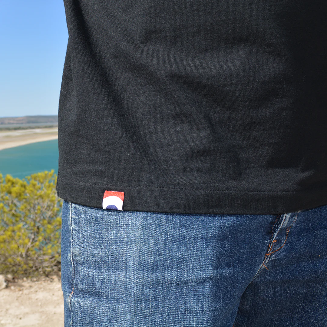 Tee-Shirt Homme Oversize Arc-en-Ciel Noir – Image 4