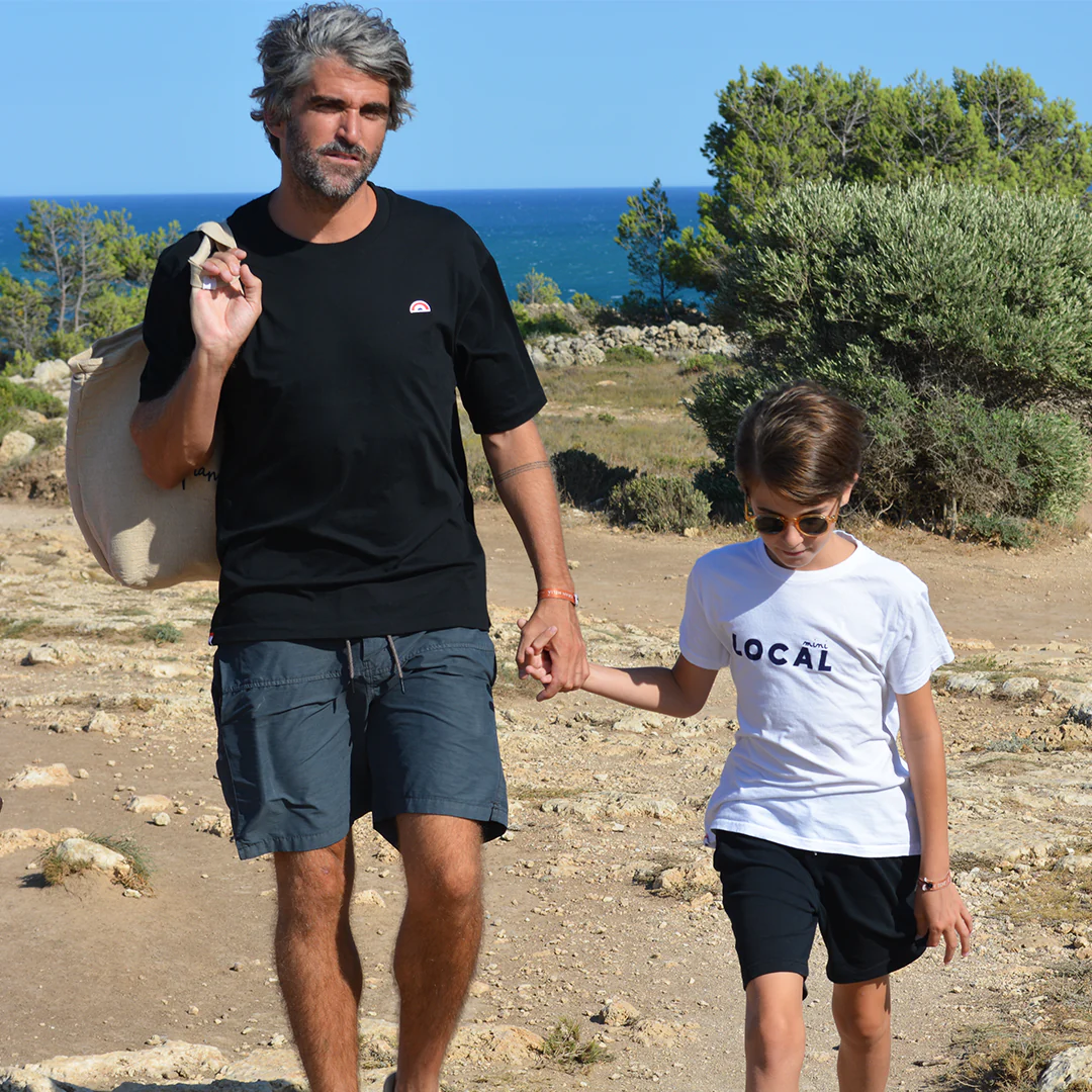 Tee-Shirt Homme Oversize Arc-en-Ciel Noir – Image 5