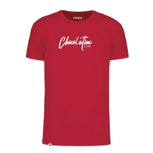 Tee-Shirt Enfant Chocolatine Club Rouge Blanc