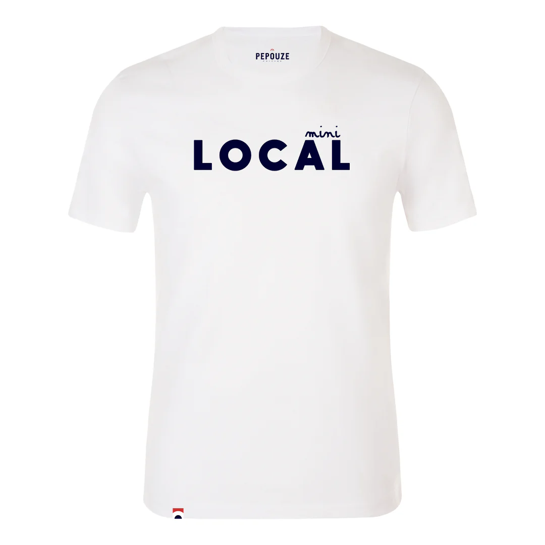 Tee-Shirt Enfant Mini Local Blanc Bleu