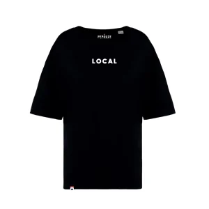 Tee-Shirt Femme Oversize Local Noir Blanc