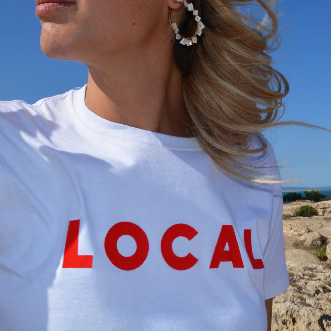 Tee-Shirt Adulte Local Blanc Rouge – Image 3