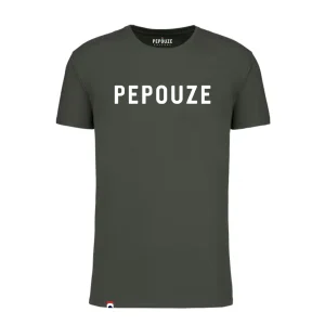 Tee-Shirt Adulte Pepouze Kaki Blanc