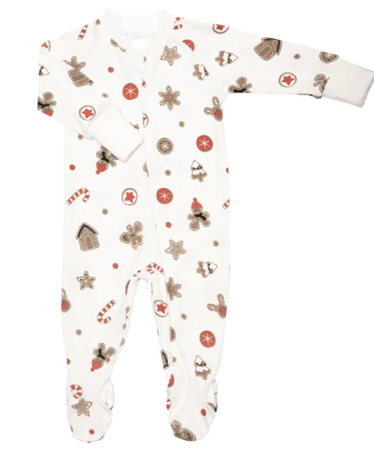Perlimpinpin - Pyjama pour bébé en bambou - Biscuits