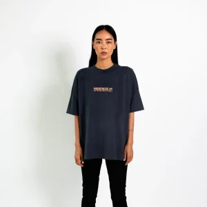 Tee shirt oversize bleu gris PARISTREIZELAB