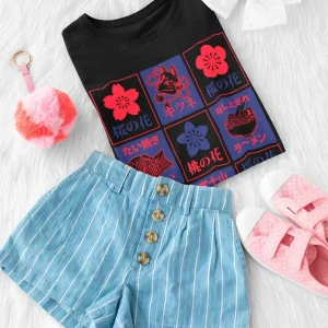 Japan Lover / T-shirt manga manches courtes femme en précommande