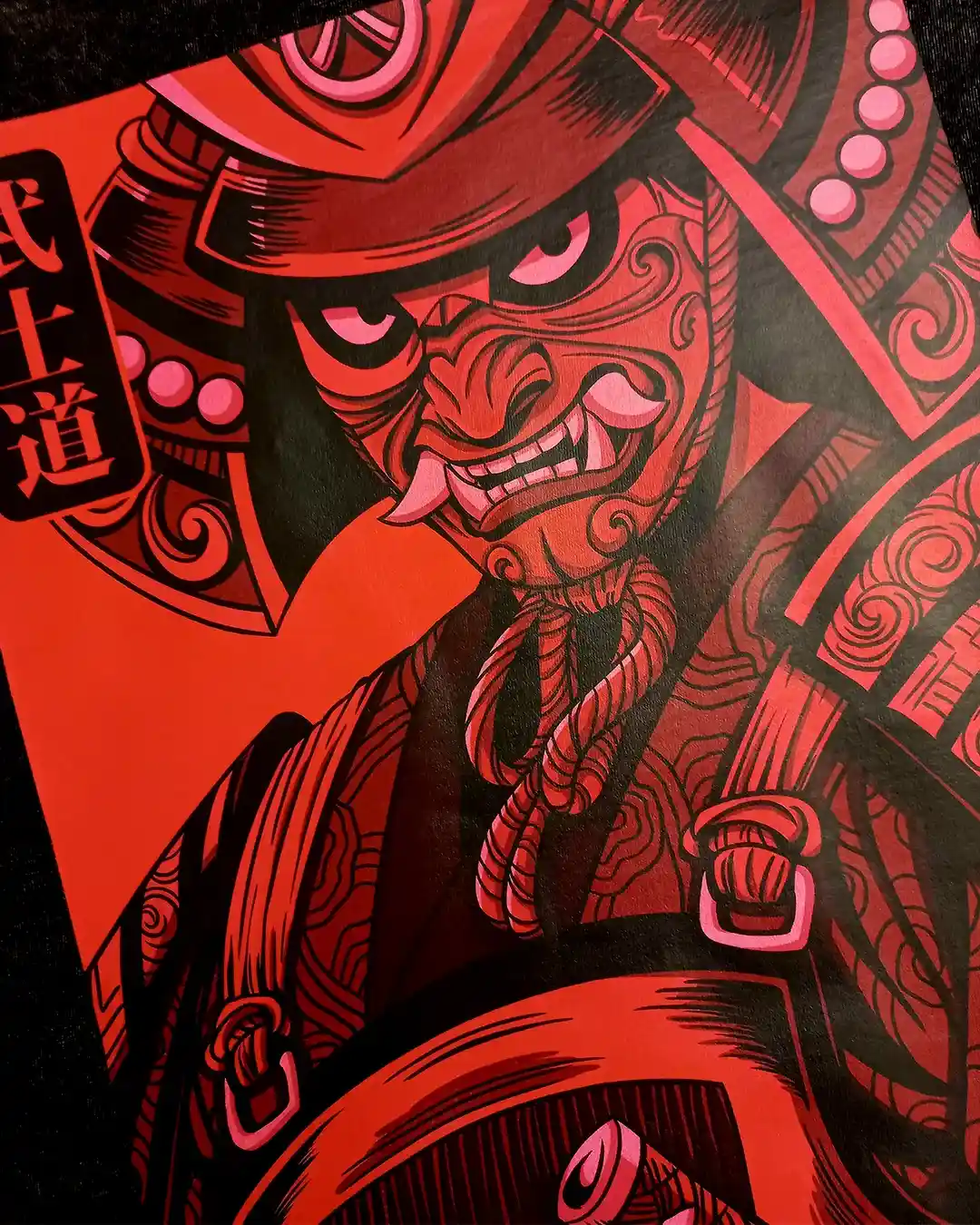 Samourai Vintage / T-shirt manga coton épais unisexe en précommande – Image 5