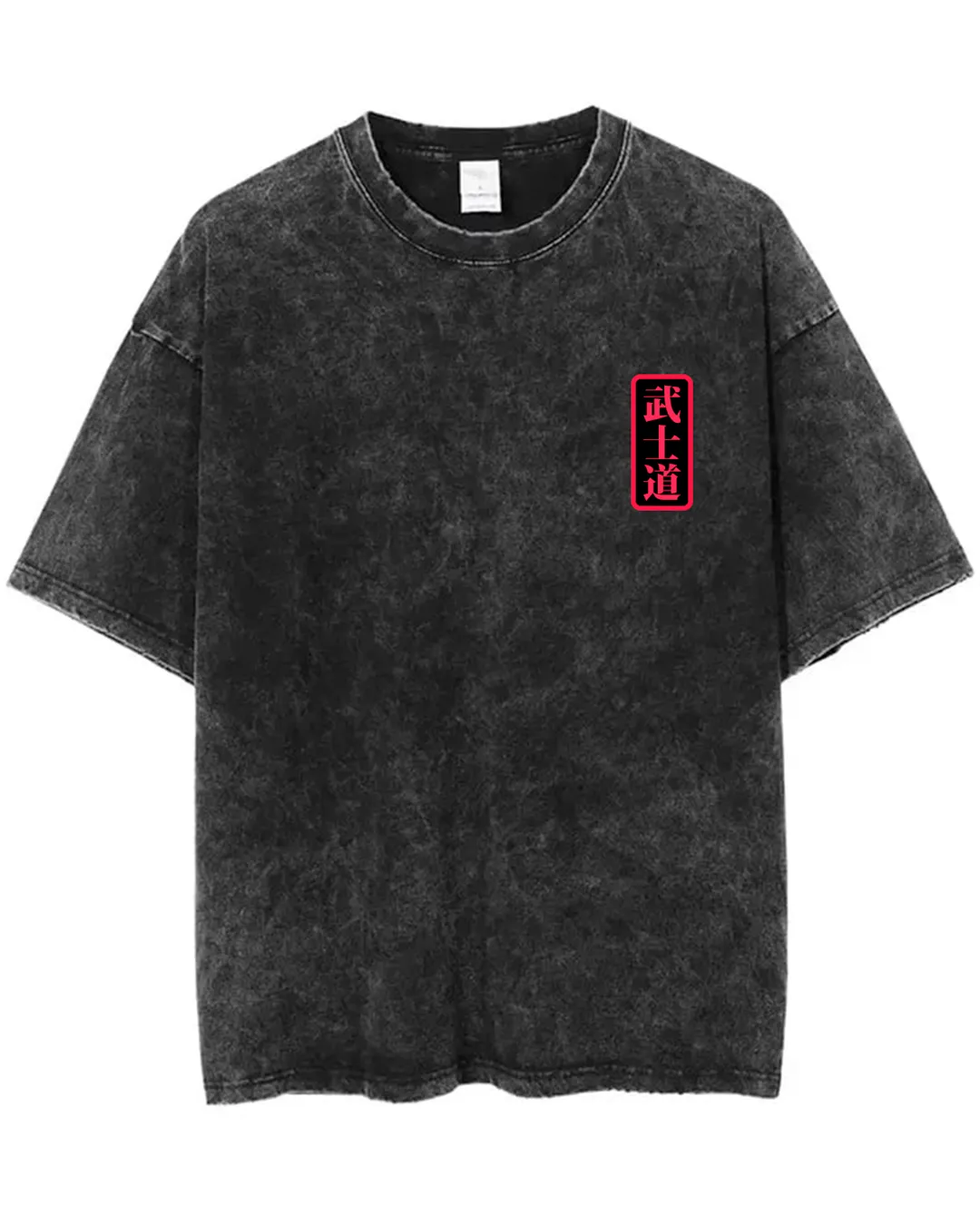 Samourai Vintage / T-shirt manga coton épais unisexe en précommande – Image 2