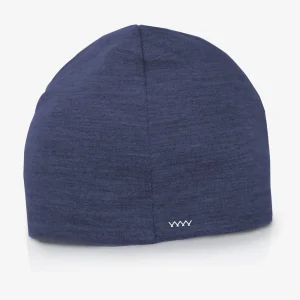 Beanie 100% Mérinos Double Réversible - Bleu Nuit et Noir